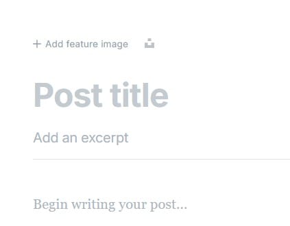 Post your event: add feature image, Post title, add an excerpt, Begin writing your post