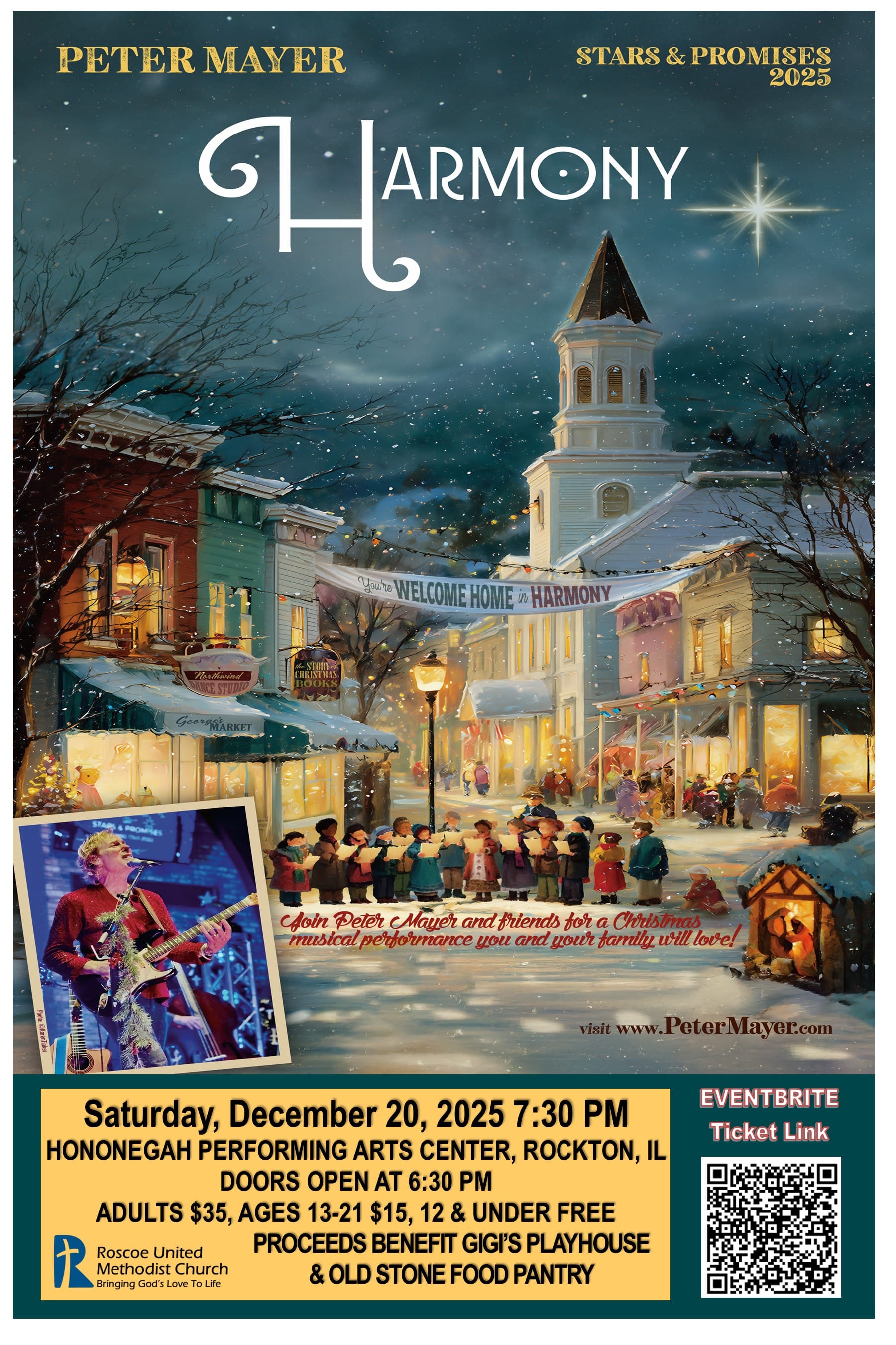 Tickets available at: https://www.eventbrite.com/e/peter-mayer-stars-promises-christmas-tour-rockton-il-tickets-1641349292919