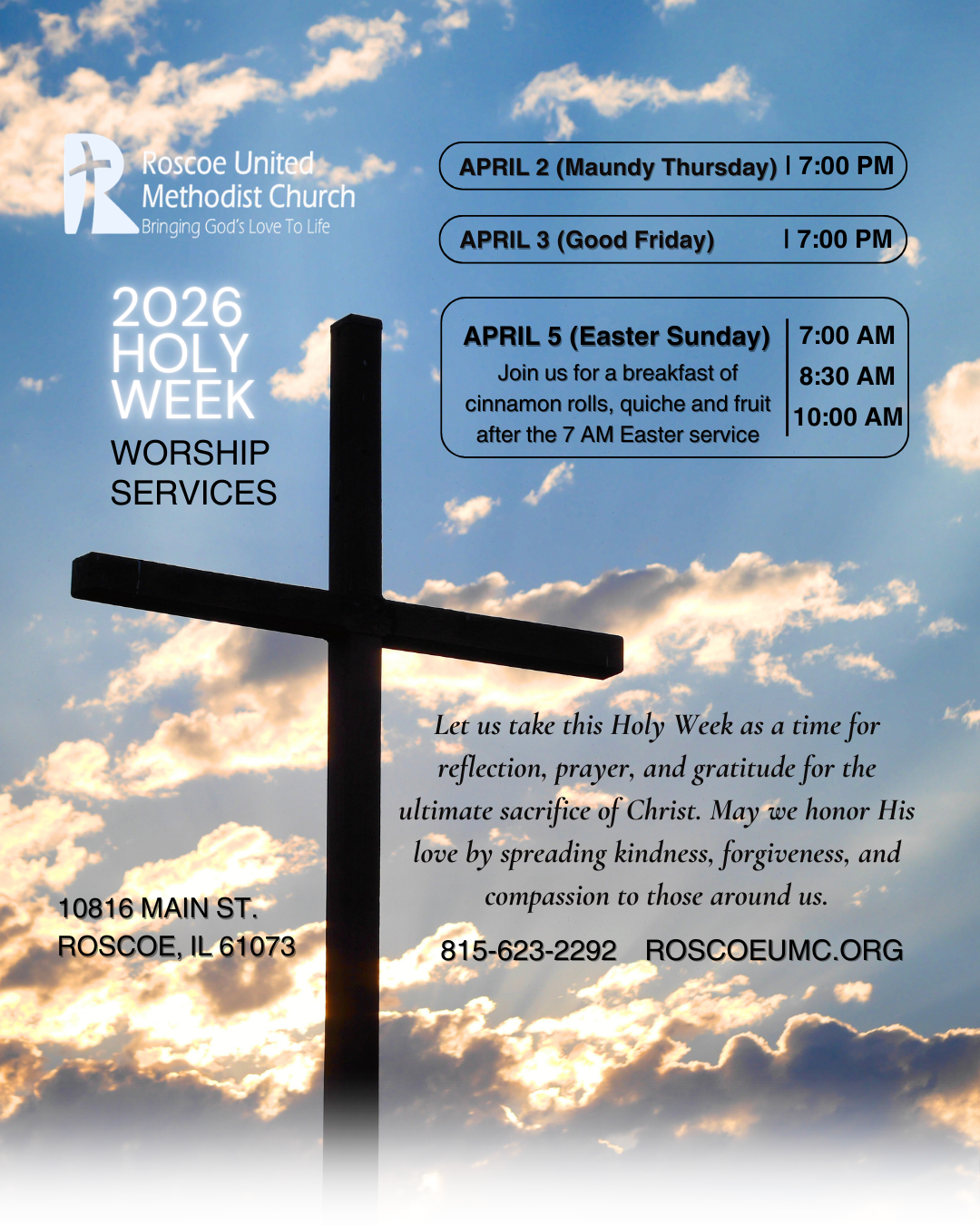 Holy Week and Easter Services