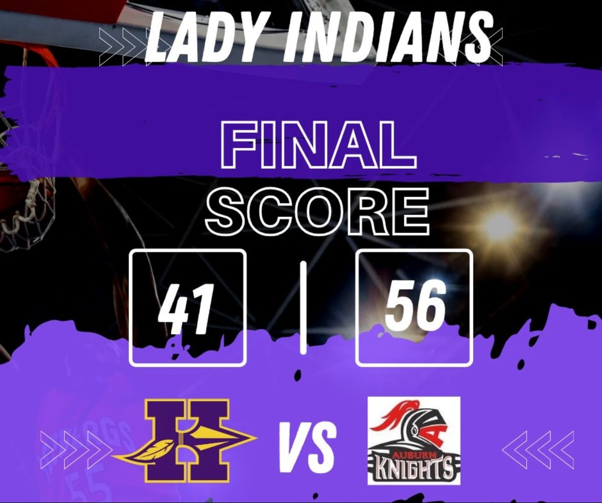 Hononegah Lady Indians lose 56-41 at Rockford Auburn to wrap up the regular season