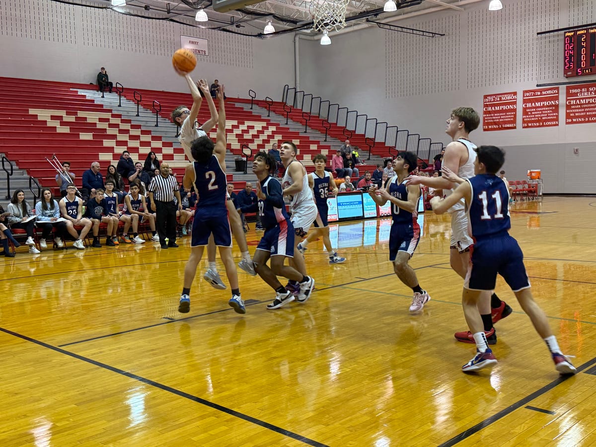 South Beloit 70-18 winners over  OLSHA in the 1A IHSA March Madness Boys Basketball game