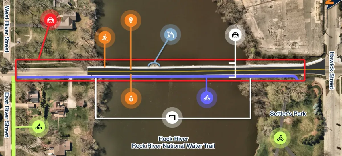 Details on IL-75 bridge replacement over the Rock River