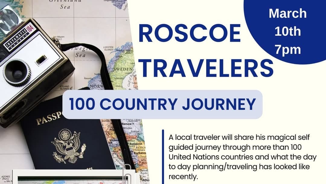 Roscoe Travelers Club: 100 Country Journey