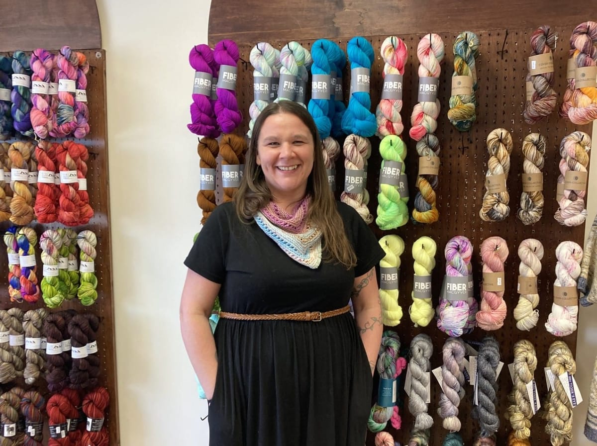 Fiber enthusiasts flock to opening of A Skein Away