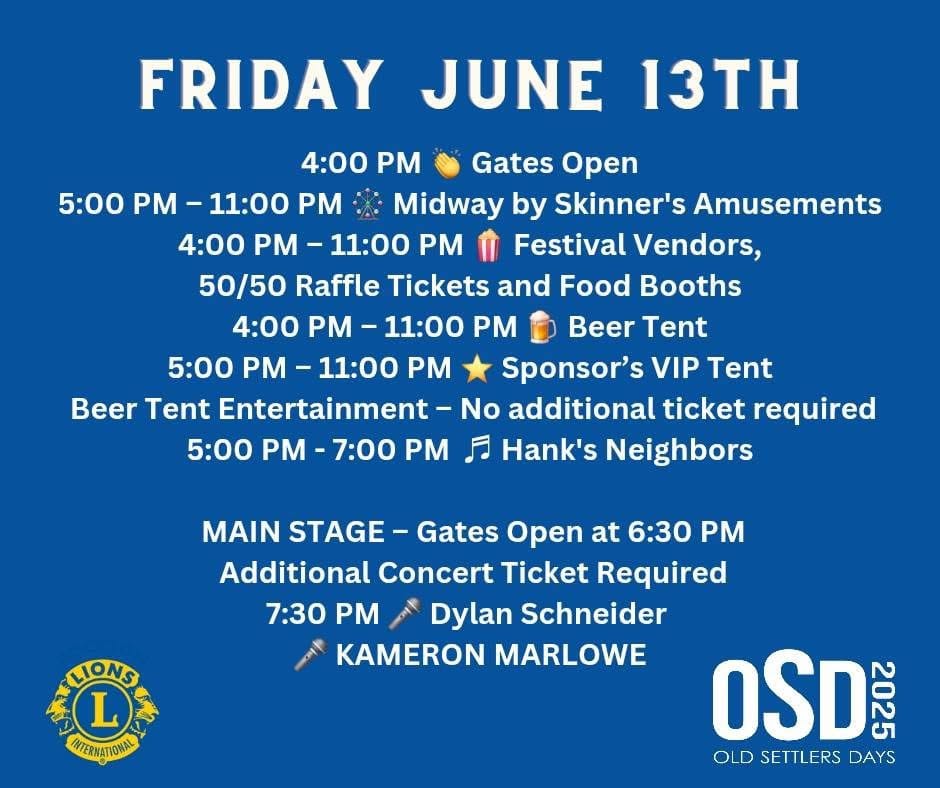 #OSD2025 - Friday June 13th 2025
