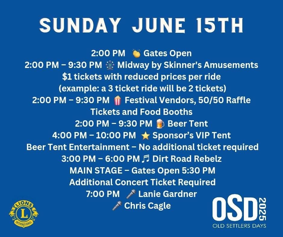 #OSD2025 - Sunday June 15th 2025