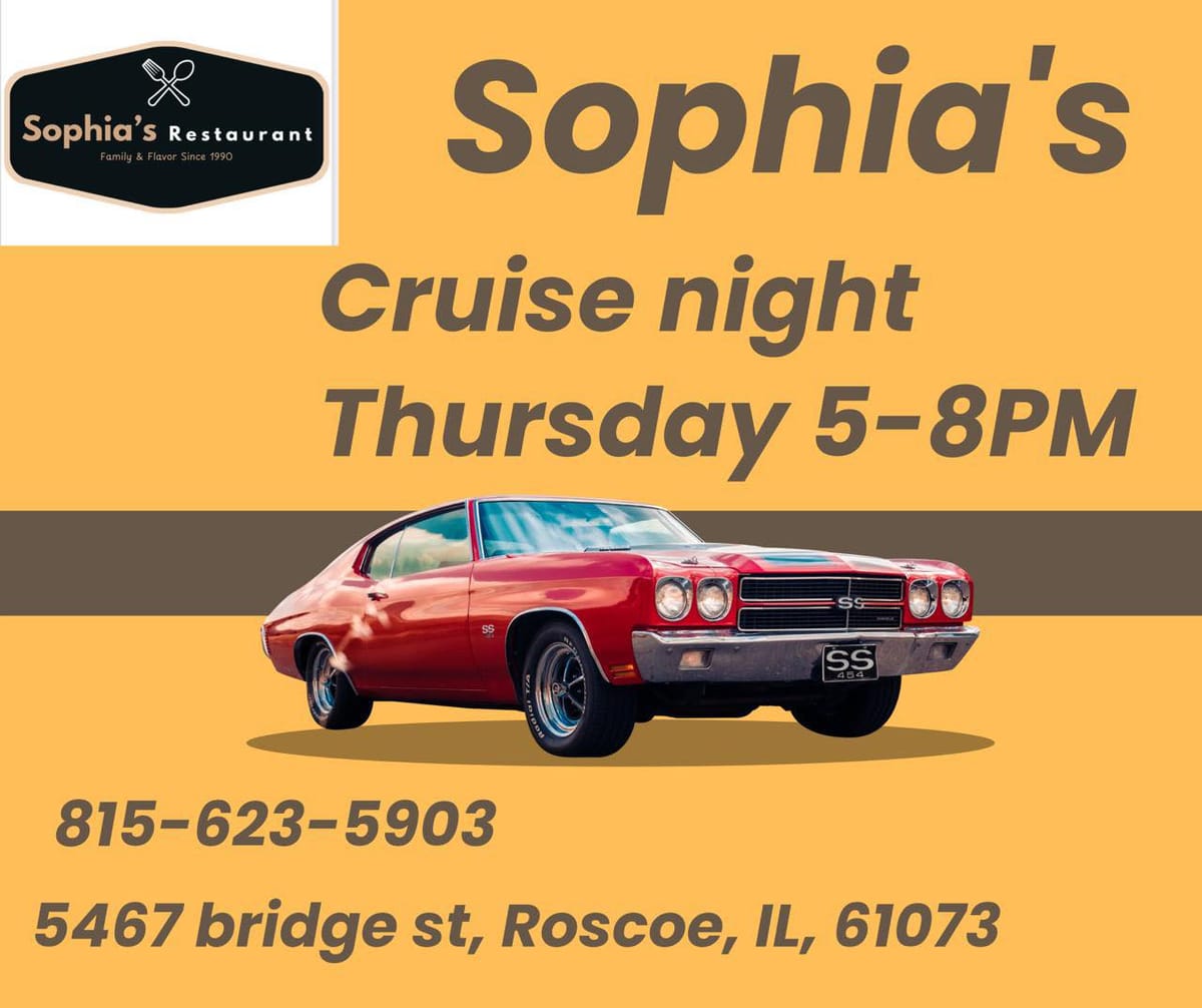 Sophia's Restaurant Cruise Night