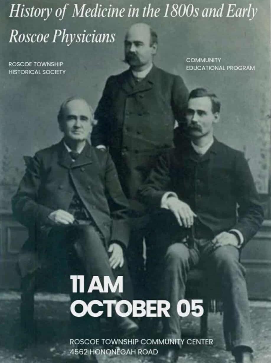 History of Medicine in the 1800s and Early Roscoe Physicians