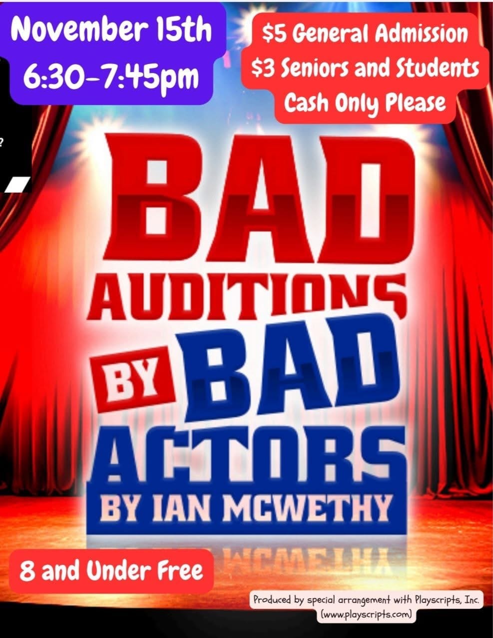 Live Theater: Bad Auditions by Bad Actors