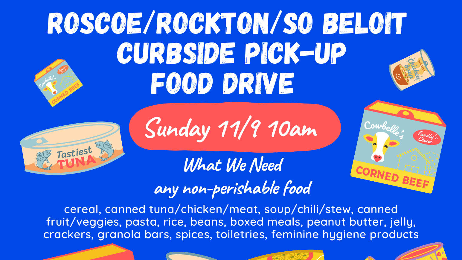 RoRo Neighbors Curbside Pick Up Food Drive