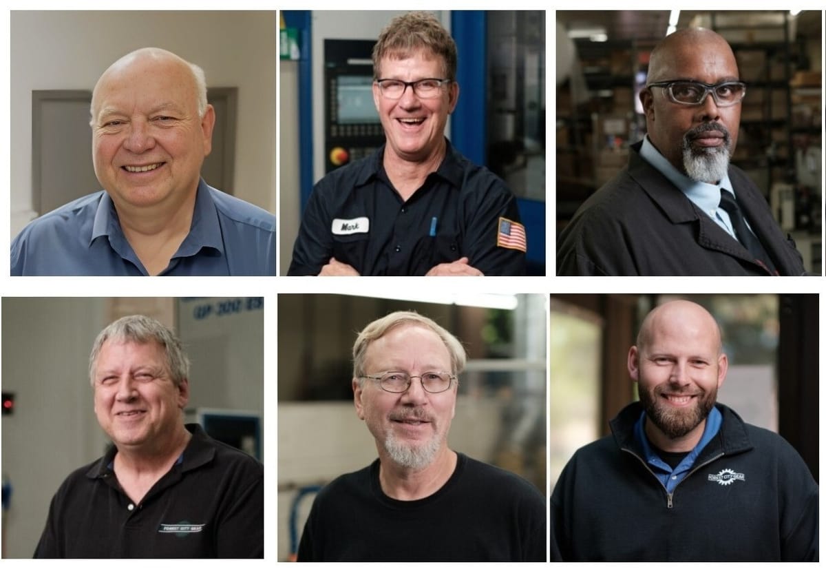 Employee milestones at Forest City Gear