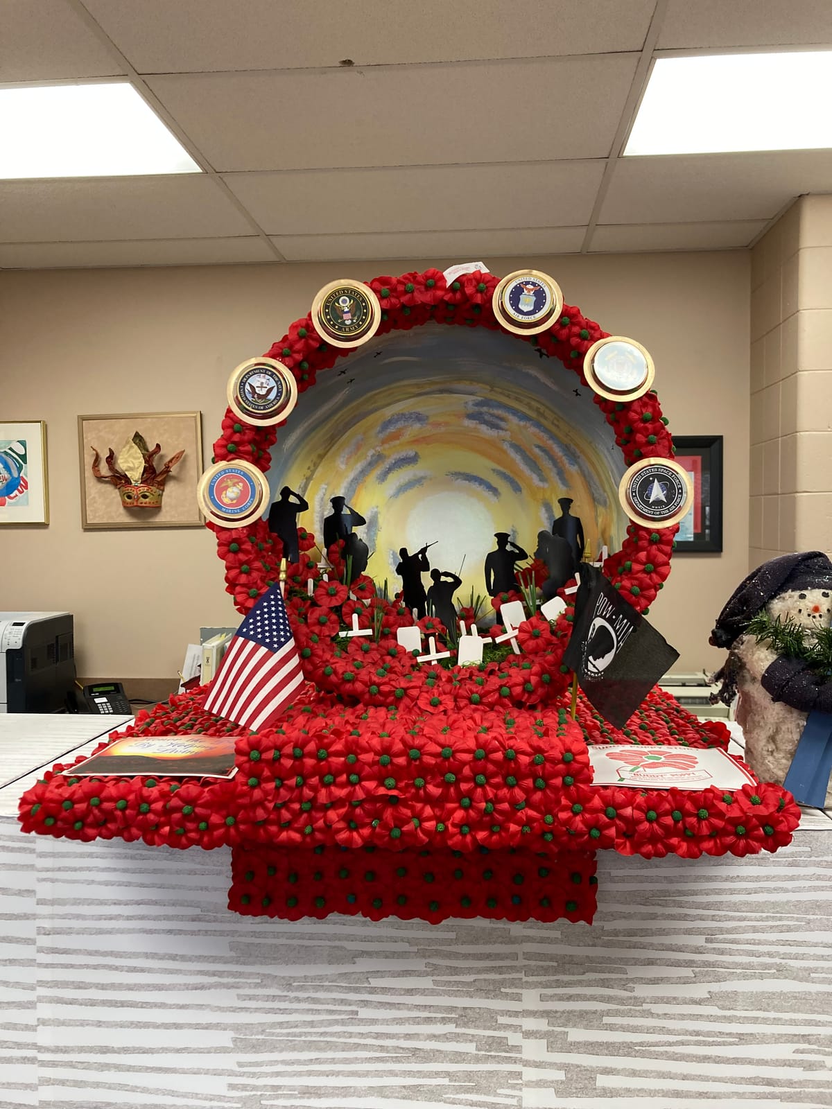 Everything’s coming up poppies at VFW Post 2955 in Roscoe