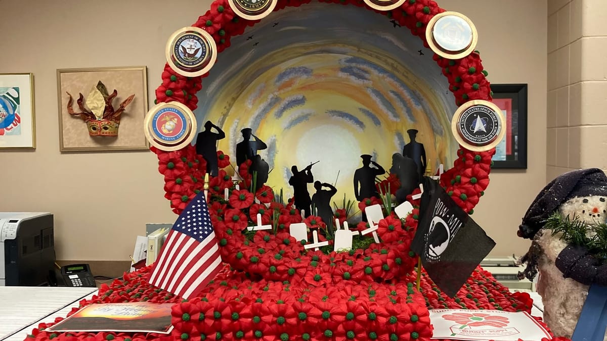 Everything’s coming up poppies at VFW Post 2955 in Roscoe