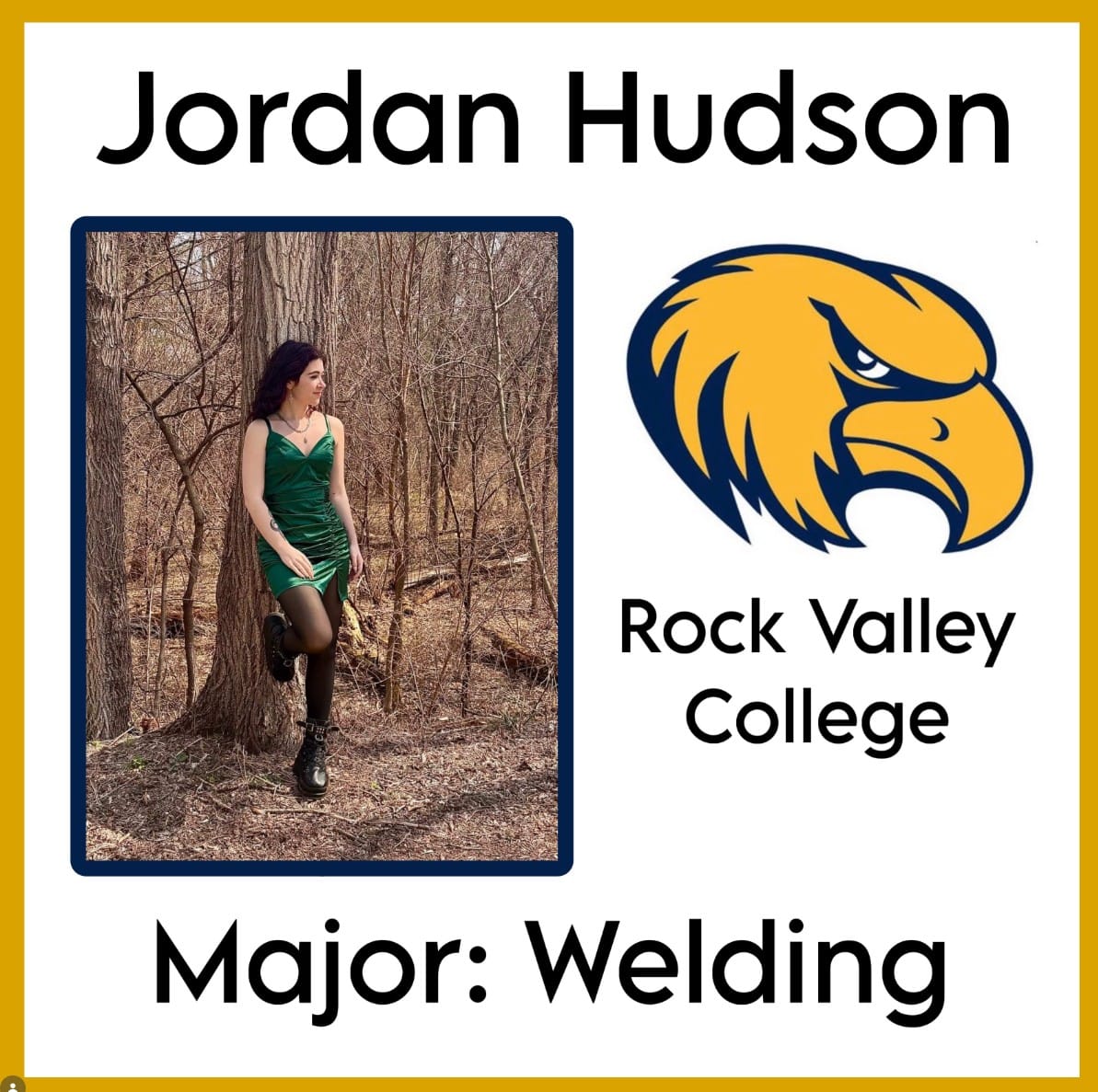 Congrats to Senior Jordan Hudson for going to Rock Valley College