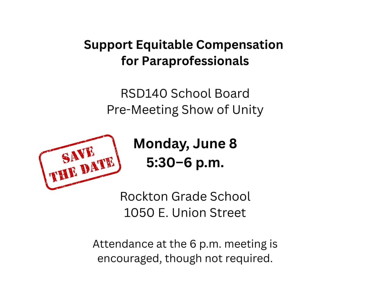 Rally for Rockton School District paraprofessional pay raises issue to forefront