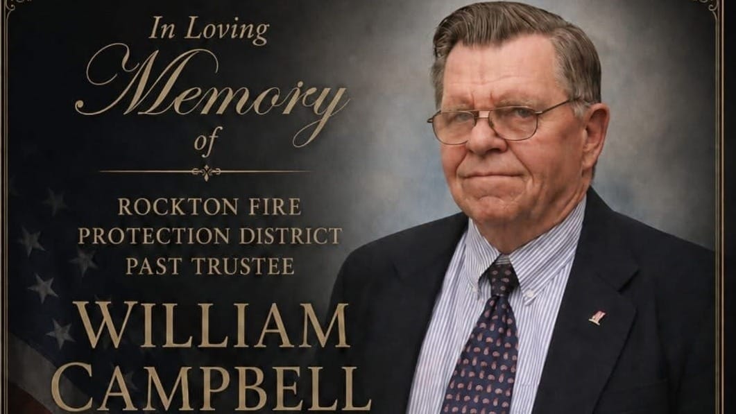 William “Bill” Campbell Rockton Fire Protection District longtime trustee recently passed