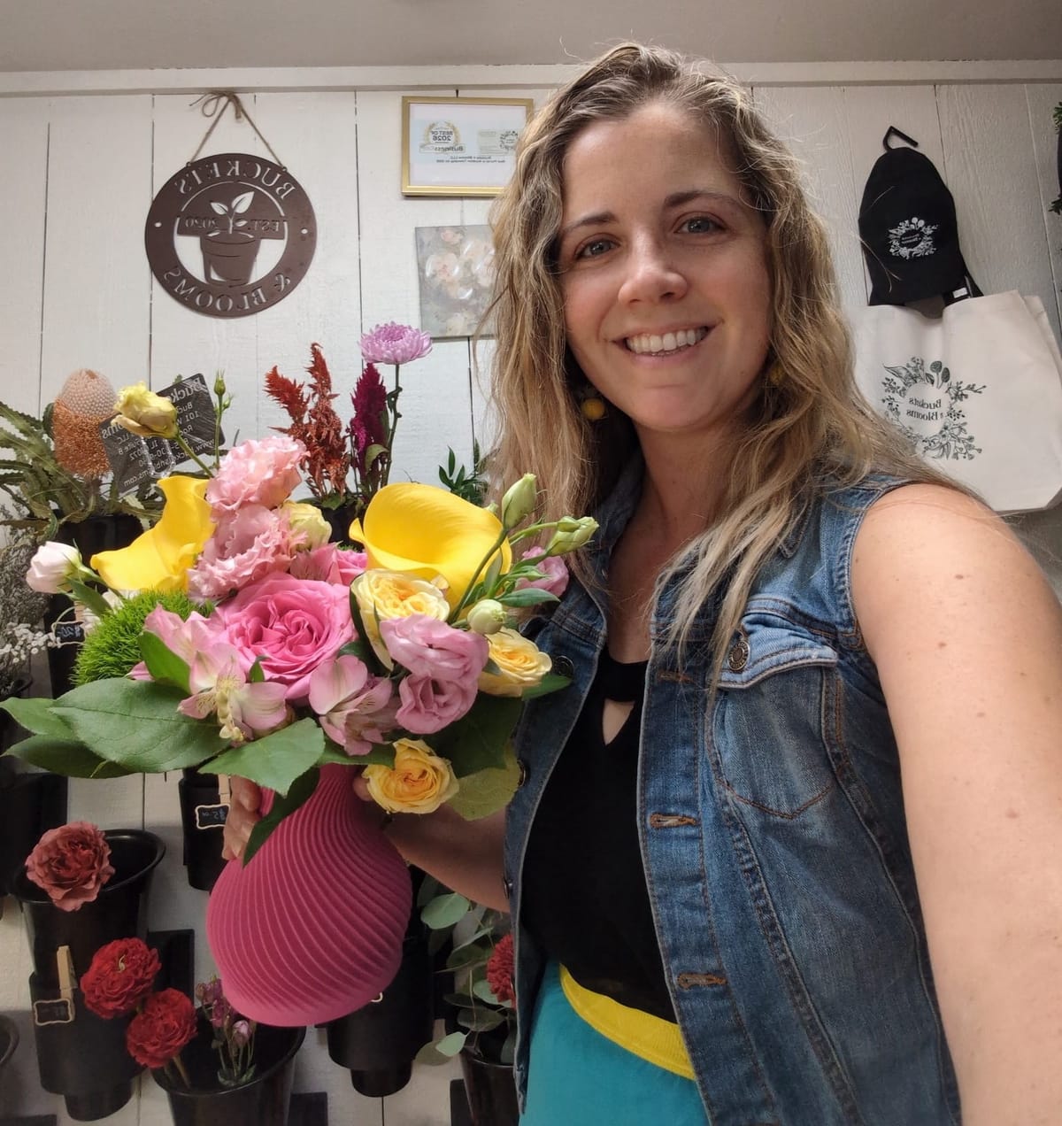 Buckets n Blooms is giving away 60 flower arrangements. You just can’t keep them.