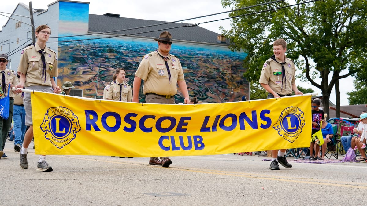 56th Annual Roscoe Lions Fall Festival Parade filled Main Street With Smiles, Music, and Mountains of Candy