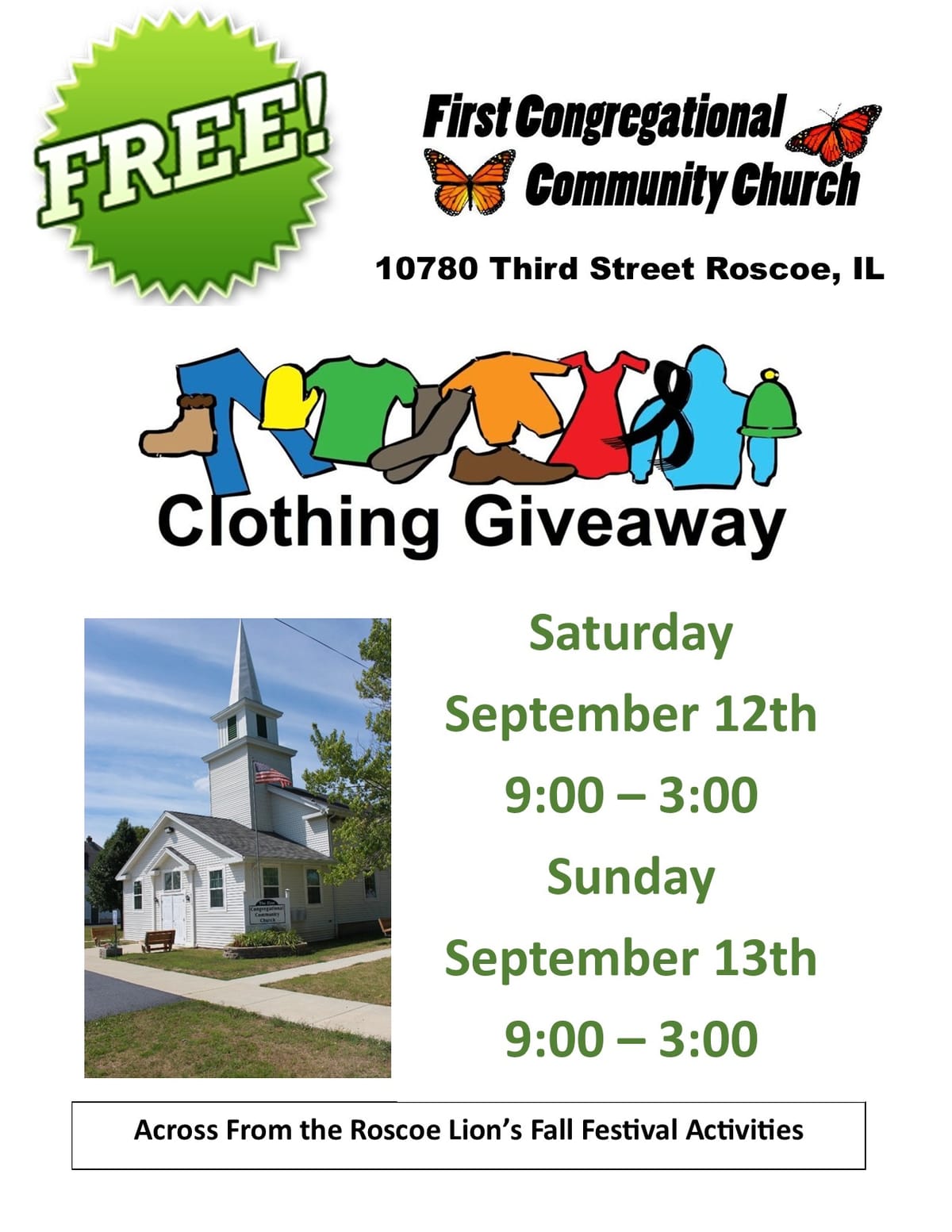Free Clothing Giveaway