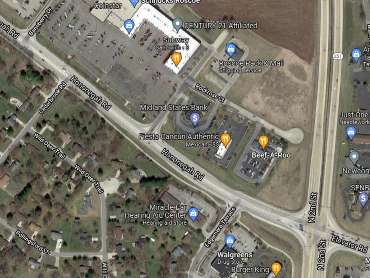 Hononegah Road lane closure from 251 to Cedarbrook