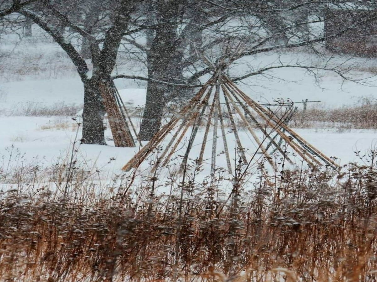 Out and about in winter at Macktown Living History