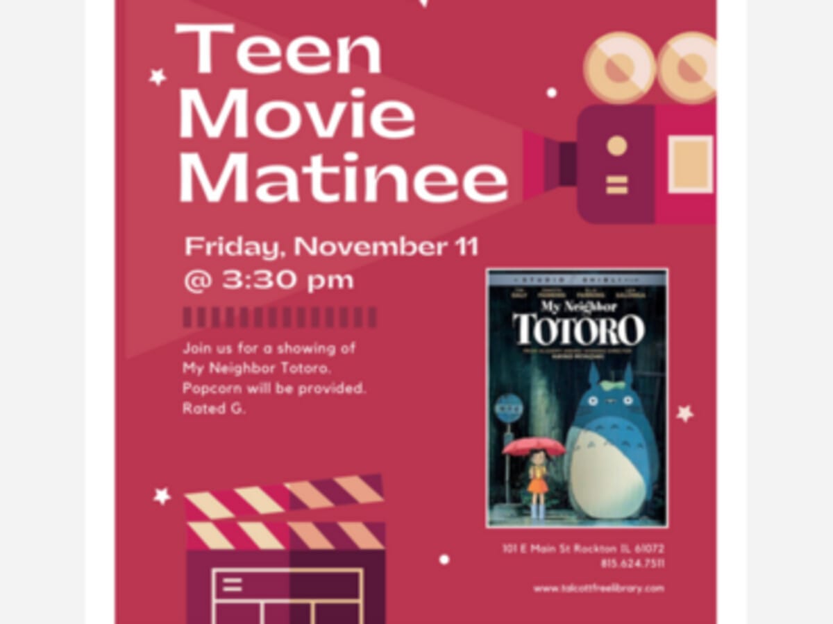 Teen Movie Night - Talcott Library