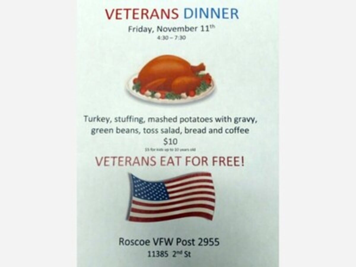 Veterans Dinner - Roscoe VFW