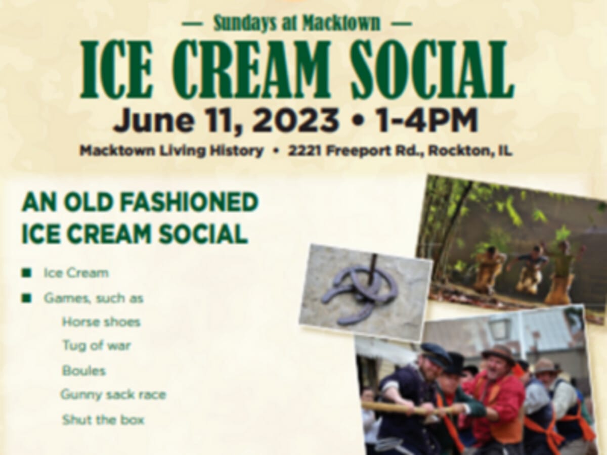 Old Fashioned Ice Cream Social at Macktown Living History
