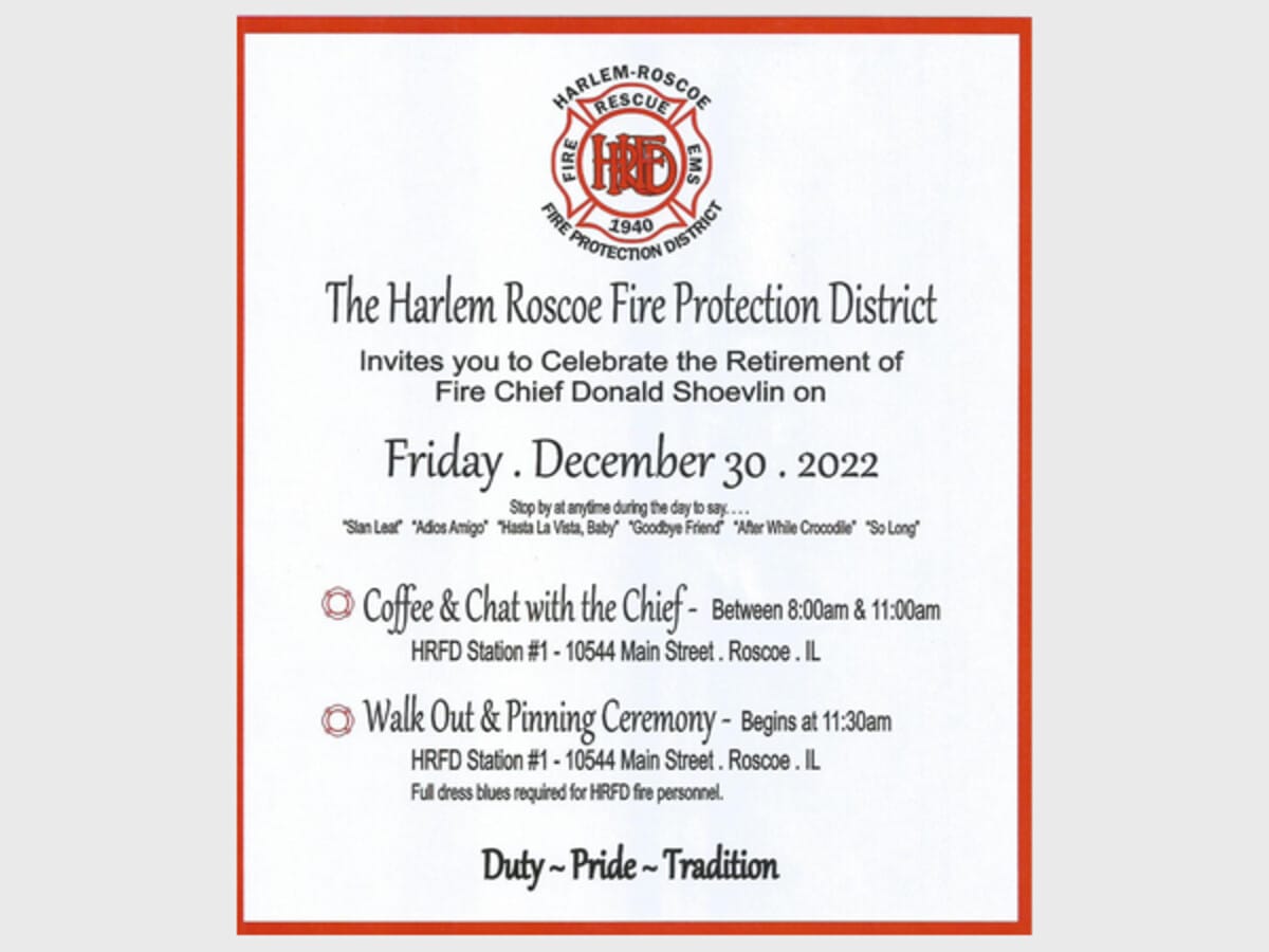 Chief Shoevlin's Retirement