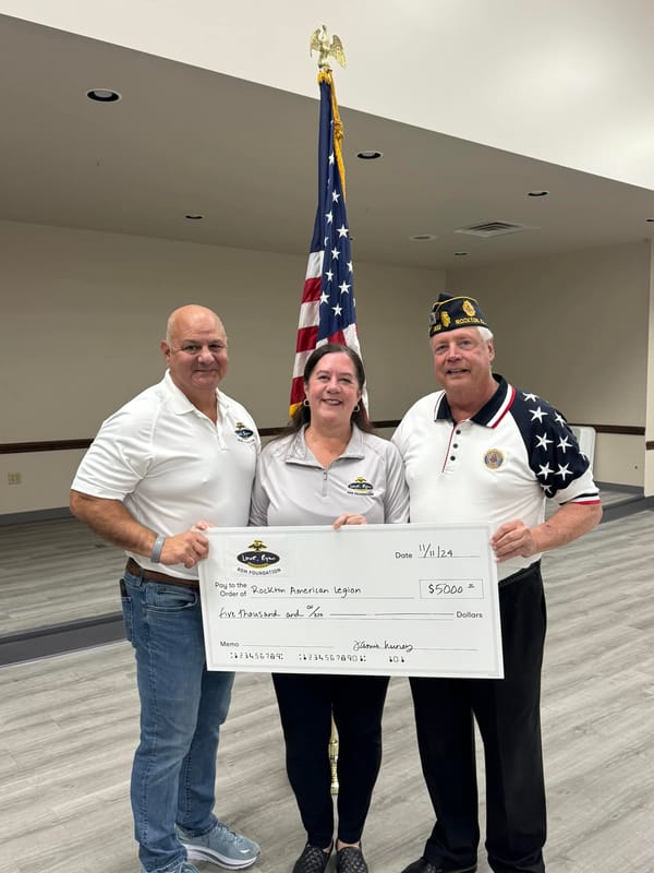 RDM Foundation generously donates to Rockton American Legion