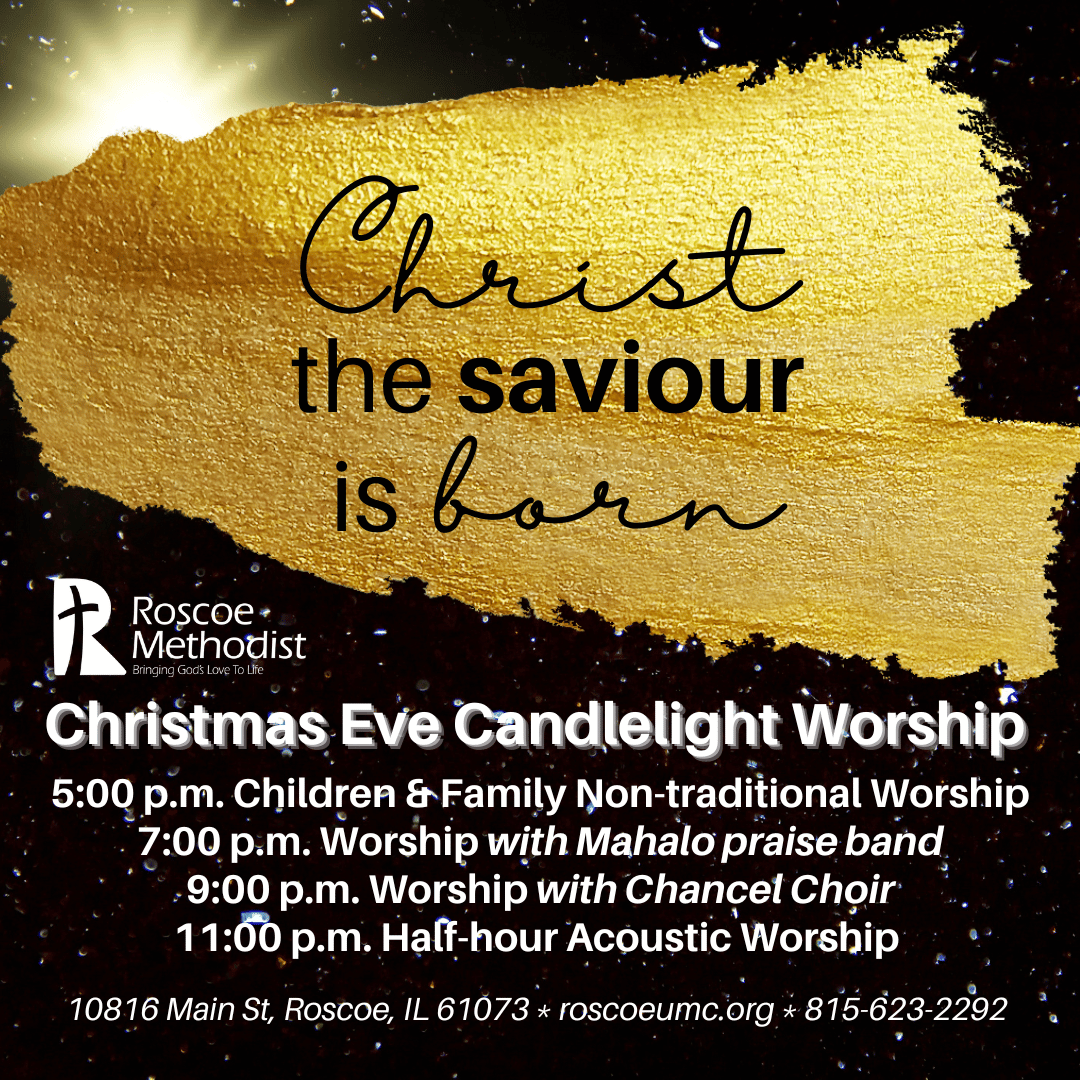 Christmas Eve Services at Roscoe Methodist Church