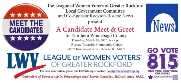 Candidate Meet and Greet at Roscoe Township Community Center