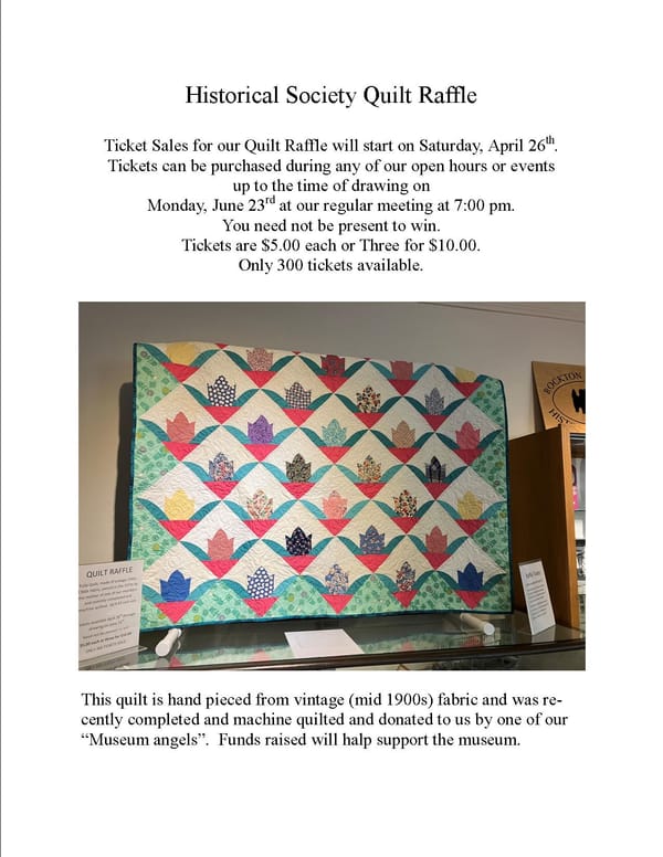 Quilt Raffle
