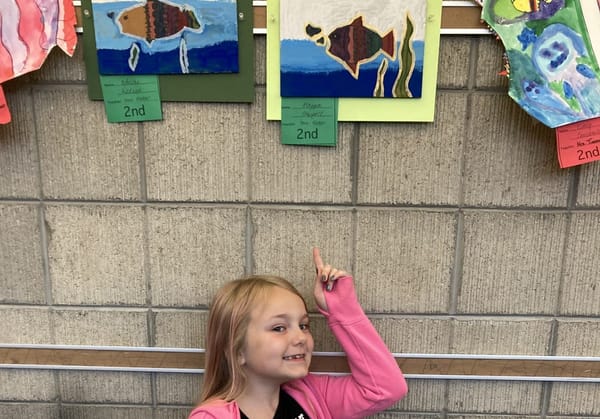 Original art work, a book fair, and ice cream at Stone Creek and Ledgewood Schools