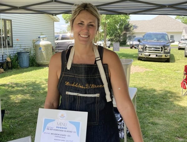 Despite the heat, shoppers came out to take in a new Roscoe event