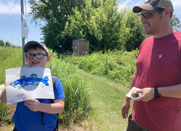 Families take in the bounty of nature in the wetlands