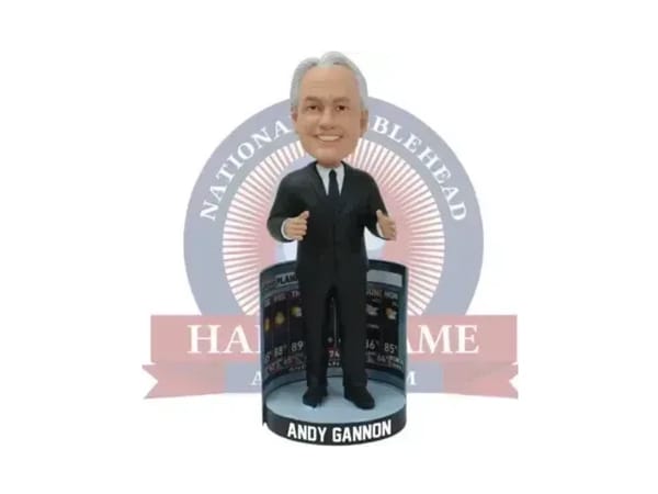 Celebrate the retirement of WIFR's Andy Gannon's with a special edition bobblehead