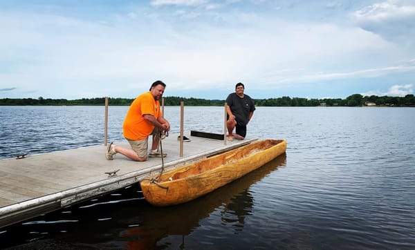 Ho-Chunk Dugout Canoe Interactive Event at Nature At The Confluence