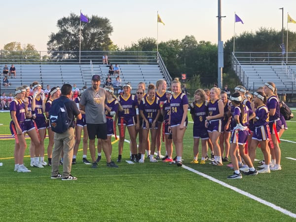 Hononegah scores 62 in a pair of shutouts as they beat Belvidere North in Flag Football.