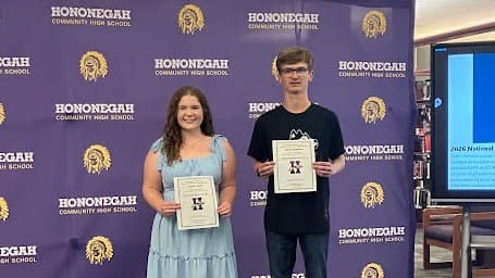 Hononegah students recognized as Academic All-Stars at school board meeting