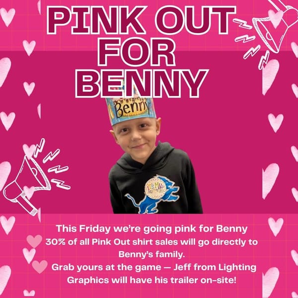PINK OUT FOR BENNY