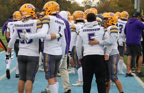 Indians out of the 6A playoffs -Nazareth Academy 42, Hononegah 13