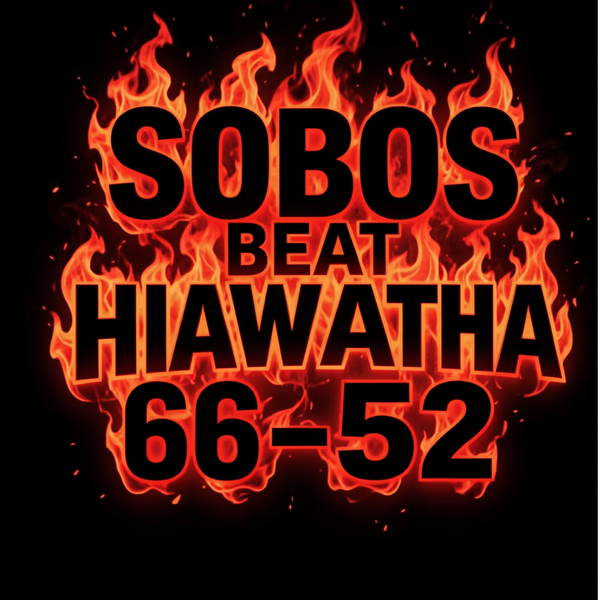 Big 4th quarter propels SOBOs past Hiawatha 66-52.