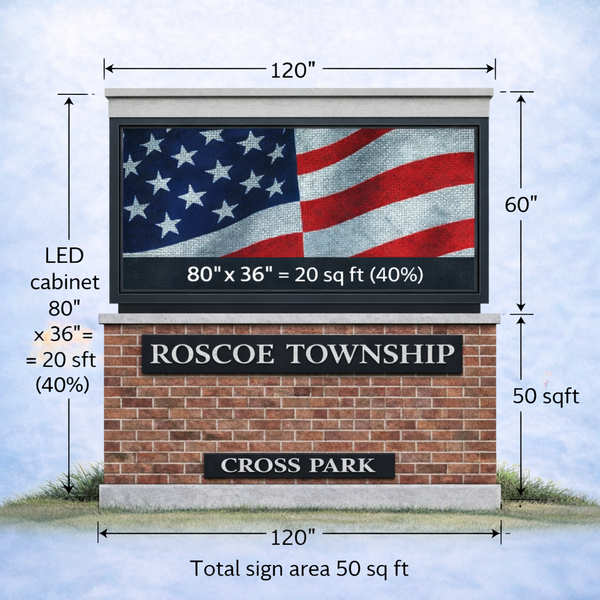 Roscoe Township seeks proposals for electronic sign at Cross Park