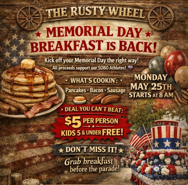 Tradition returns! The Rusty Wheel hosts Memorial Day pancake breakfast