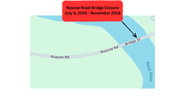 Roscoe Road Bridge to Close July 6 Through November for Reconstruction