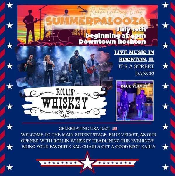 Summerpalooza – Celebrating Our 250th brings music, history, and hometown pride to Downtown Rockton