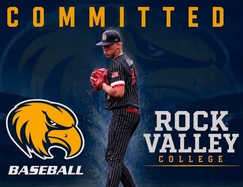 South Beloit’s Ace Richard Carlson Signs with Rock Valley College to Play Baseball
