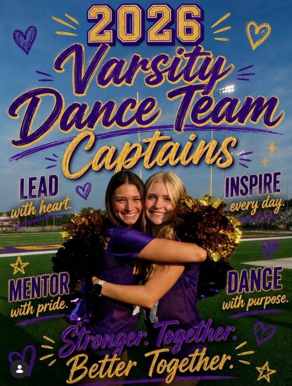 Hononegah Poms Recently Announce 2026 Varsity Dance Captains