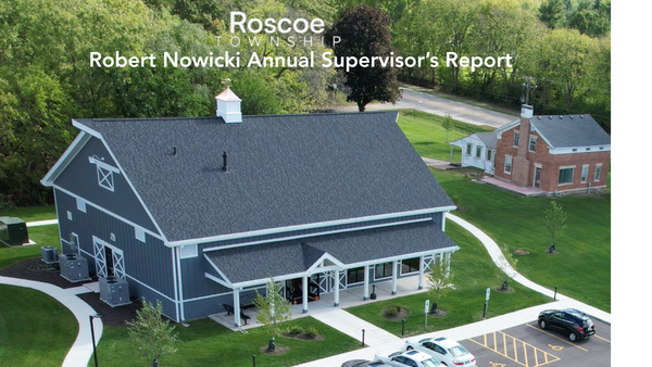 Roscoe Township Supervisor’s Annual Report
